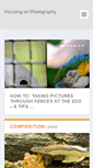 Mobile Screenshot of focusingonphotography.com
